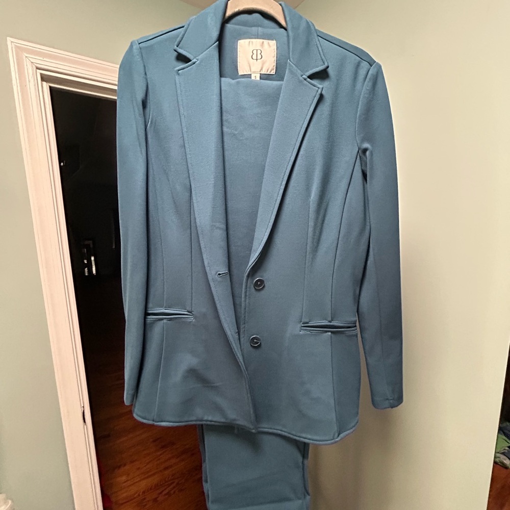 Betabrand Classic Blazer Peacock Blue Small
